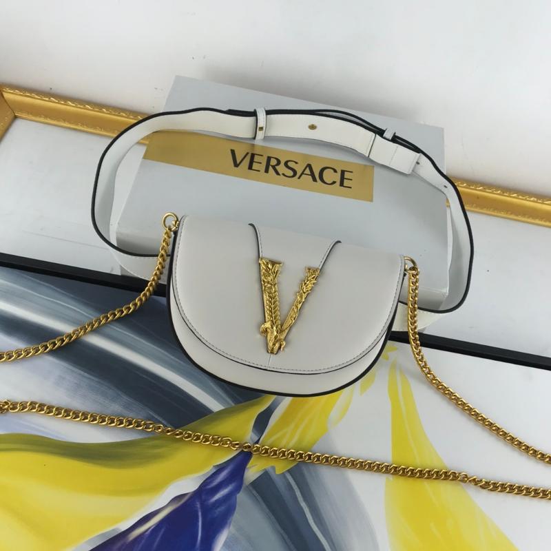 Versace Chain Handbags DV3G984 Plain White